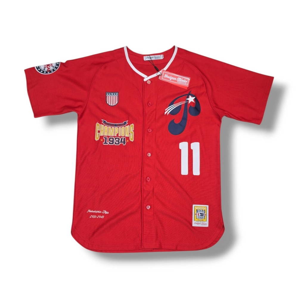 Philadelphia Stars Negro League Jersey Headgear Classics Red Men's Size Medium